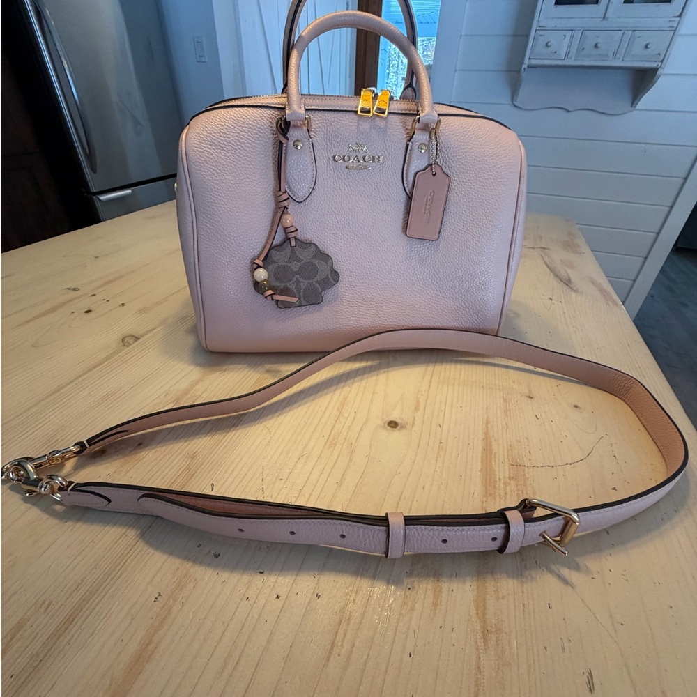 Coach Large Rowan Bag in Cream (looks blush colour)